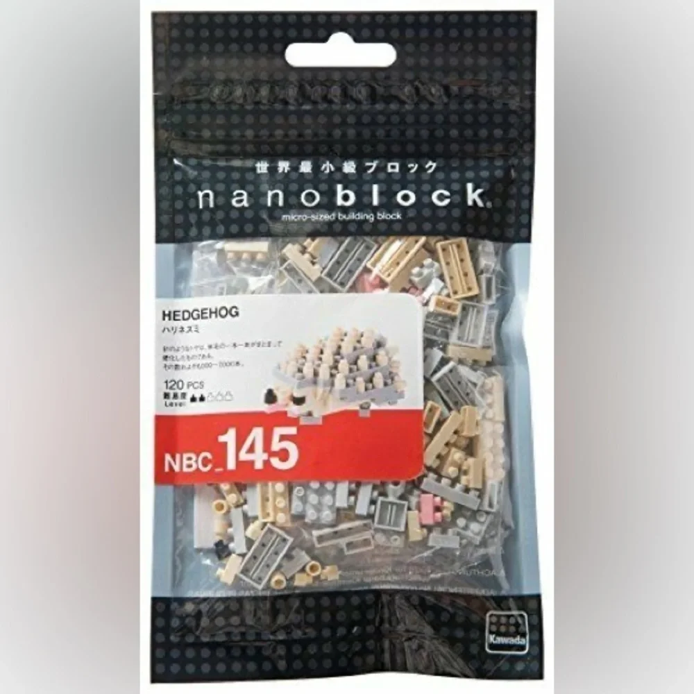 Nanoblock Building Blocks 120 Pieces - Hedgehog  - NBC_145 New & Sealed